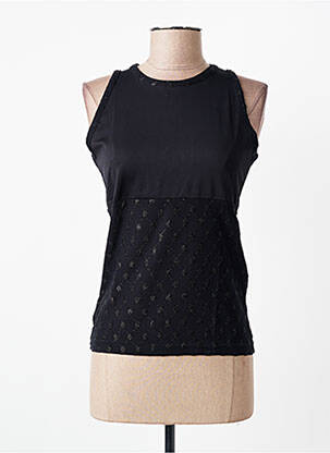 Top stretch sans manche noir ENTRACTE femme