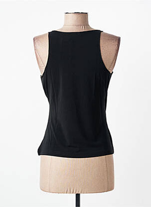 Top tissage crêpe fines bretelles noir ENTRACTE femme