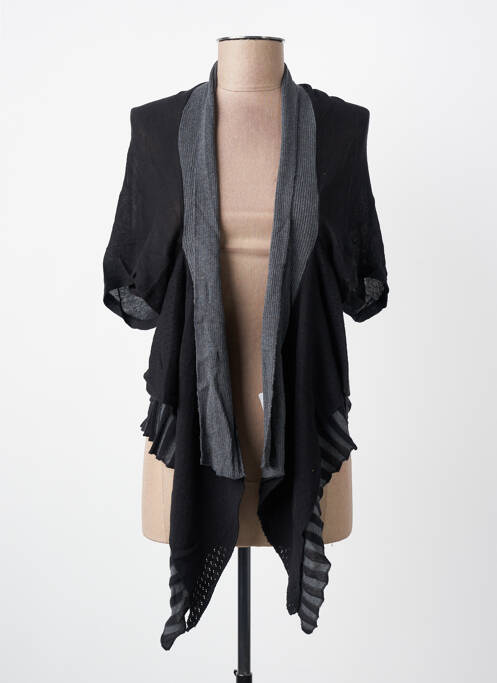 Gilet manches longues manches 3/4 noir YERSE femme