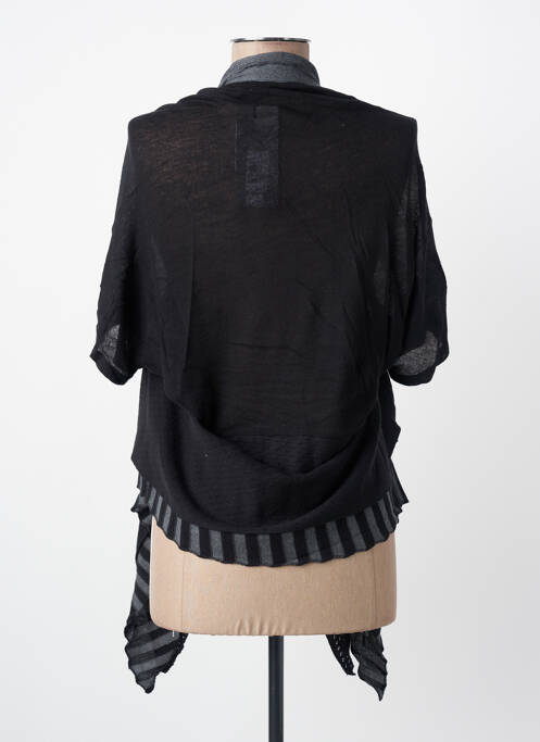 Gilet manches longues manches 3/4 noir YERSE femme