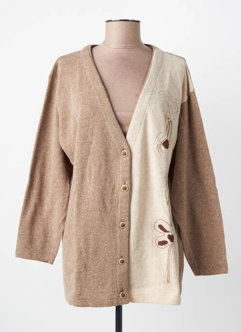 Veste casual coupe droite beige FINETTE femme
