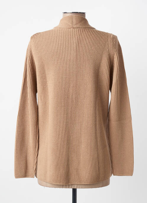 Gilet manches longues stretch beige MAURICE ABOT femme