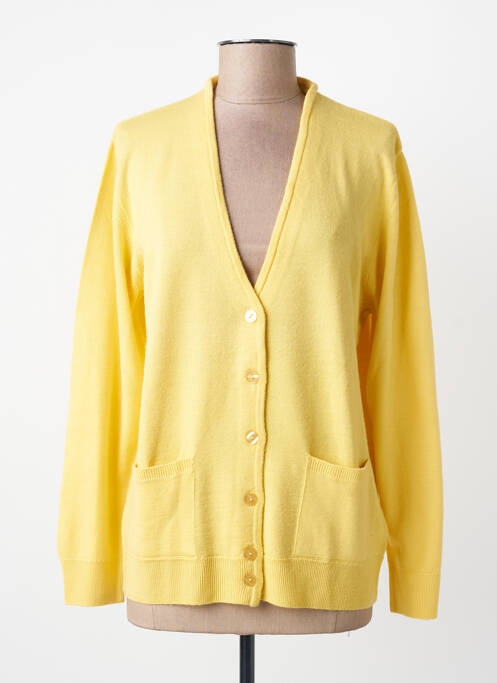 Gilet manches longues stretch jaune MONTAGUT femme
