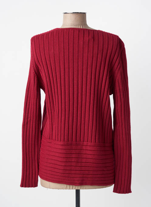 Gilet manches longues stretch rouge FINETTE femme