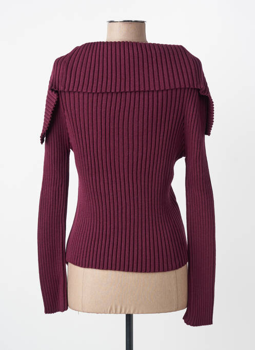 Gilet manches longues stretch violet FINETTE femme