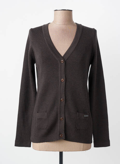Gilet manches longues stretch gris ARMOR LUX femme