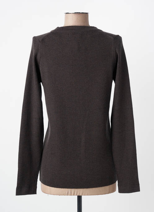 Gilet manches longues stretch gris ARMOR LUX femme