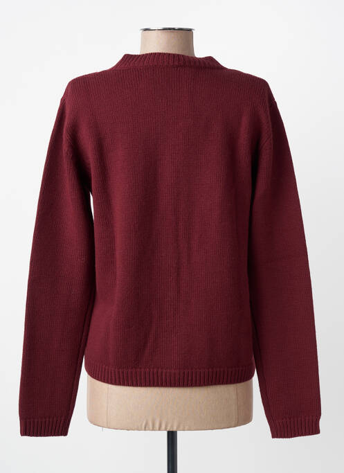 Gilet manches longues stretch rouge MAURICE ABOT femme