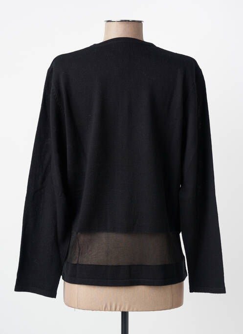 Gilet manches longues stretch noir FINETTE femme