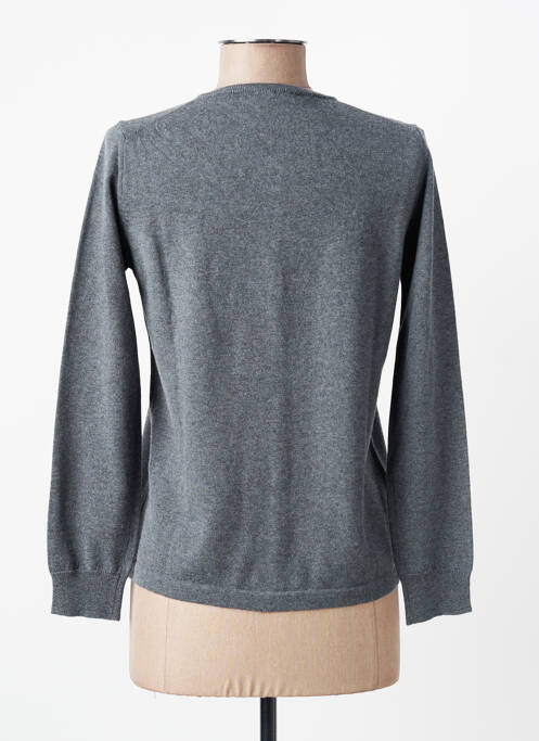 Gilet manches longues stretch gris MAURICE ABOT femme