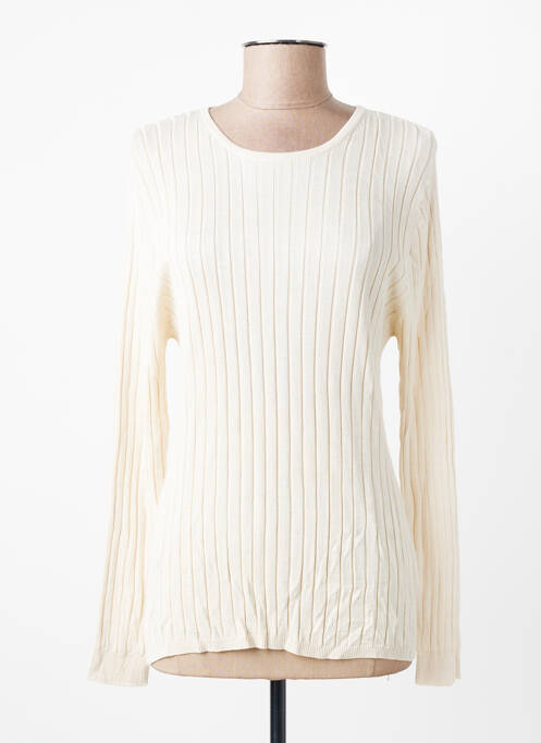 Top stretch manches longues beige PRUNELLE femme