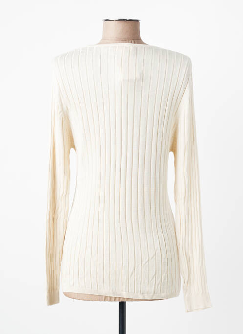 Top stretch manches longues beige PRUNELLE femme