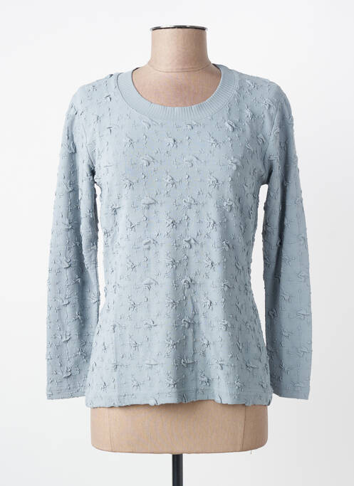 Top stretch manches longues bleu ENTRACTE femme