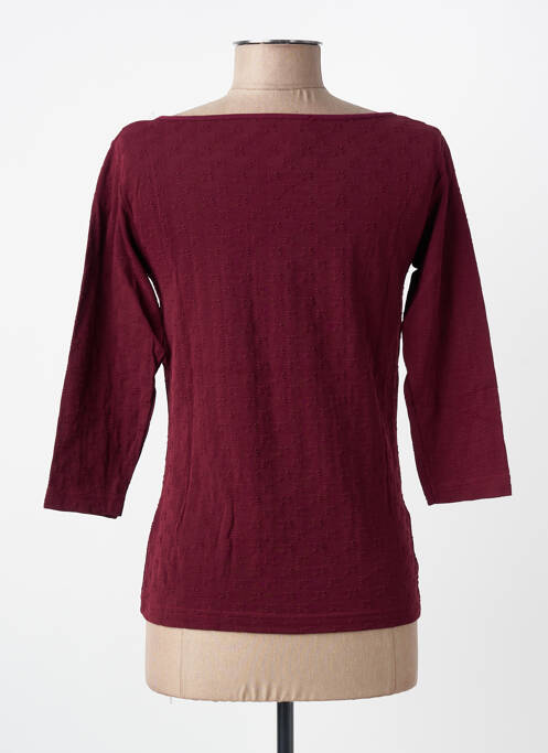 Top tissage jersey manches longues rouge ENTRACTE femme