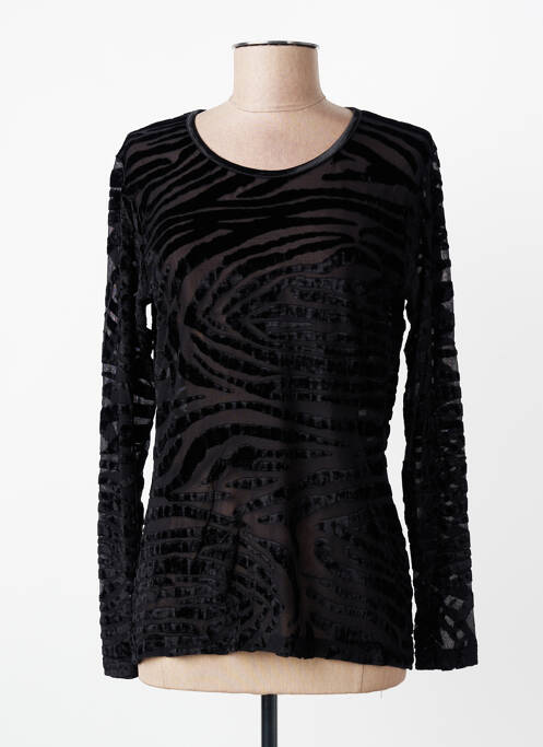 Top stretch manches longues noir ENTRACTE femme