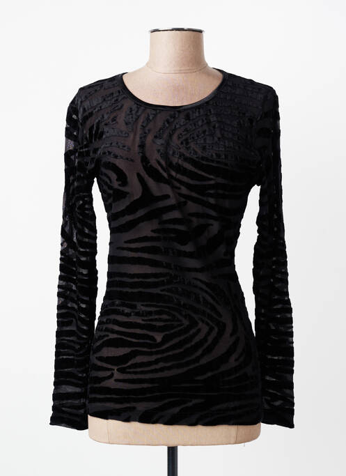 Top stretch manches longues noir ENTRACTE femme