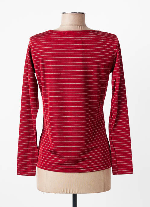 Top stretch manches longues rouge ENTRACTE femme