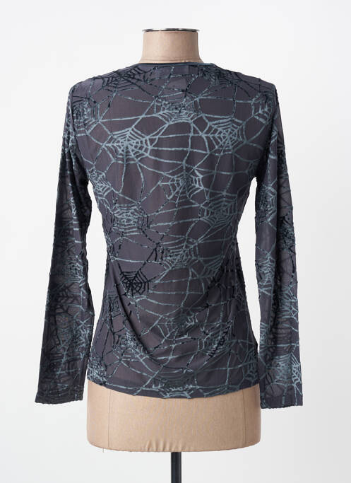 Top stretch manches longues bleu ENTRACTE femme