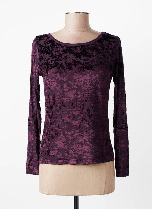 Top stretch manches longues violet ENTRACTE femme