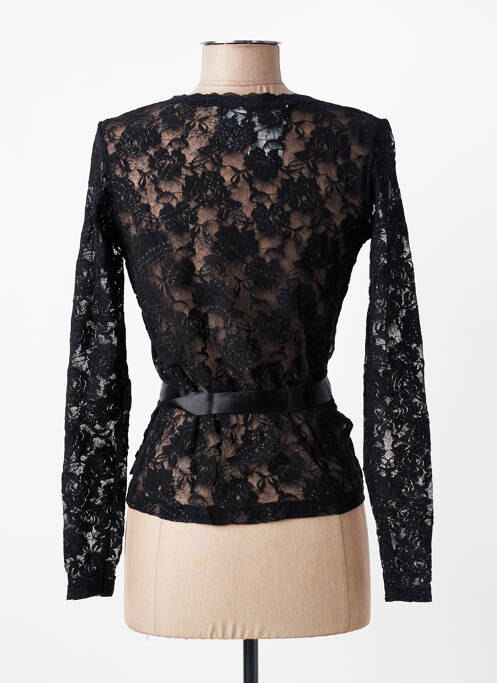 Top coupe cintrée manches longues noir ENTRACTE femme