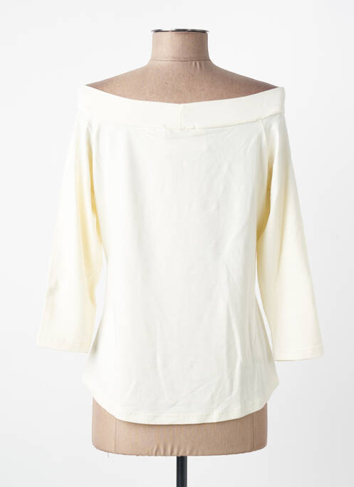Top tissage jersey manches longues beige ENTRACTE femme