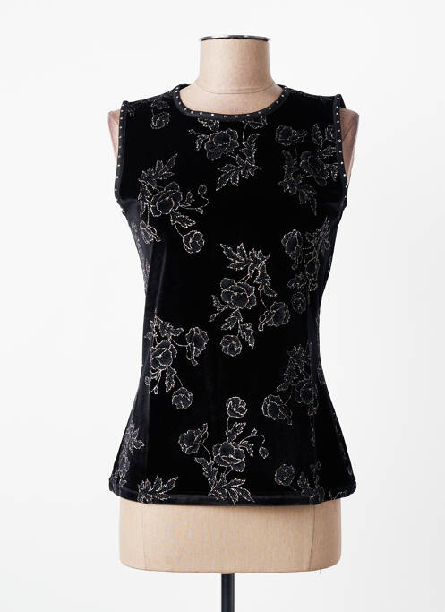 Top stretch sans manche noir ENTRACTE femme