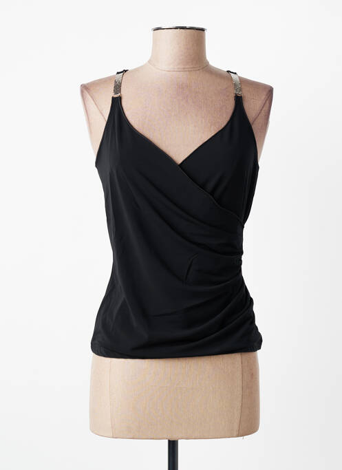 Top stretch fines bretelles noir ENTRACTE femme