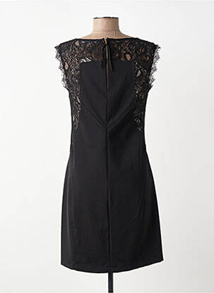 Robe mi-longue sans manche sans manche noir ANGE femme