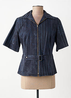 Veste casual poches bleu PIER BÉ femme