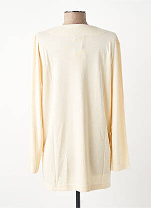 Pull coupe droite manches longues beige FINETTE femme
