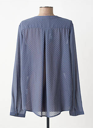 Chemisier tissage crêpe manches longues gris BLACK MOJITO femme