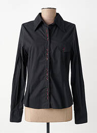 Chemisier coupe cintrée manches longues noir ENTRACTE femme