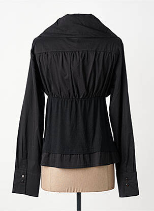 Blouse manches longues manches longues noir FINETTE femme