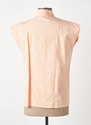 Chemisier coupe cintrée sans manche orange CASTILLE femme