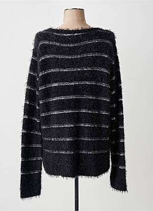 Pull coupe cintrée manches longues noir DESAIVRE femme