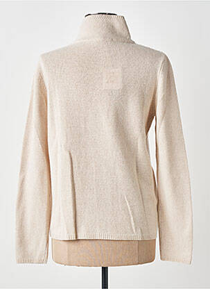 Pull coupe droite manches longues beige MAURICE ABOT femme