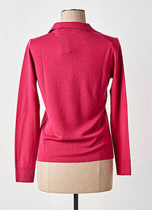Pull coupe cintrée manches longues rose MAURICE ABOT femme