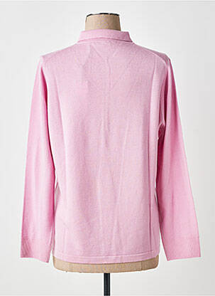 Pull coupe cintrée manches longues rose clair MAURICE ABOT femme