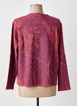 Pull coupe droite manches longues violet EDWIGE femme