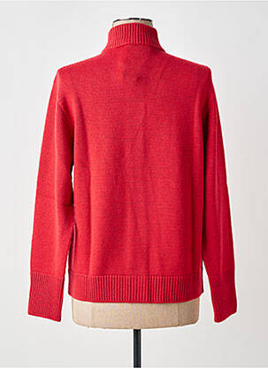 Gilet manches longues fermeture boutonnée sur le devant rouge MAURICE ABOT femme