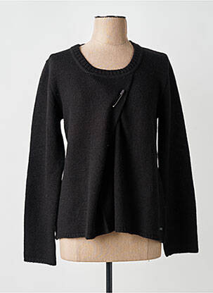 Pull coupe droite manches longues noir ARMOR LUX femme