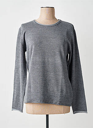 Pull coupe droite manches longues gris ARMOR LUX femme