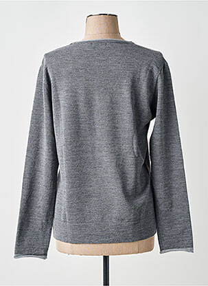 Pull coupe droite manches longues gris ARMOR LUX femme