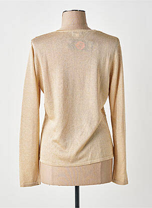 Pull coupe droite manches longues or FINETTE femme