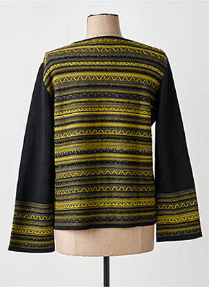 Pull coupe cintrée manches longues vert FINETTE femme