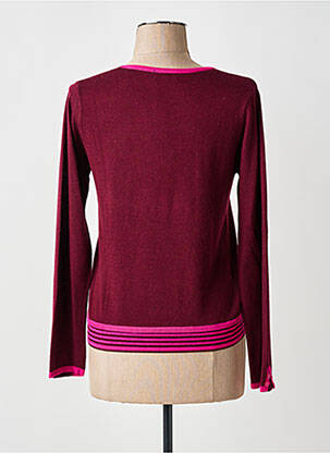 Pull coupe cintrée manches longues violet FINETTE femme