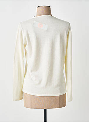 Pull coupe droite manches longues beige MONTAGUT femme