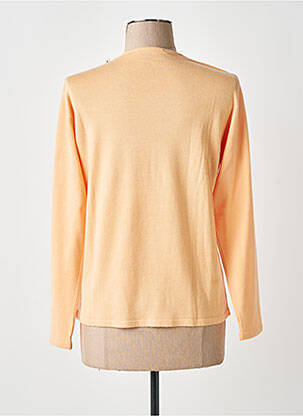 Pull coupe droite manches longues orange MONTAGUT femme