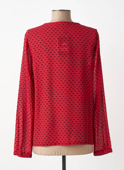 Blouse imprimé fantaisie manches longues rouge BLACK MOJITO femme
