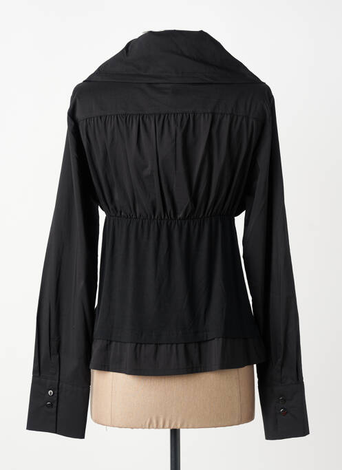 Blouse manches longues manches longues noir FINETTE femme